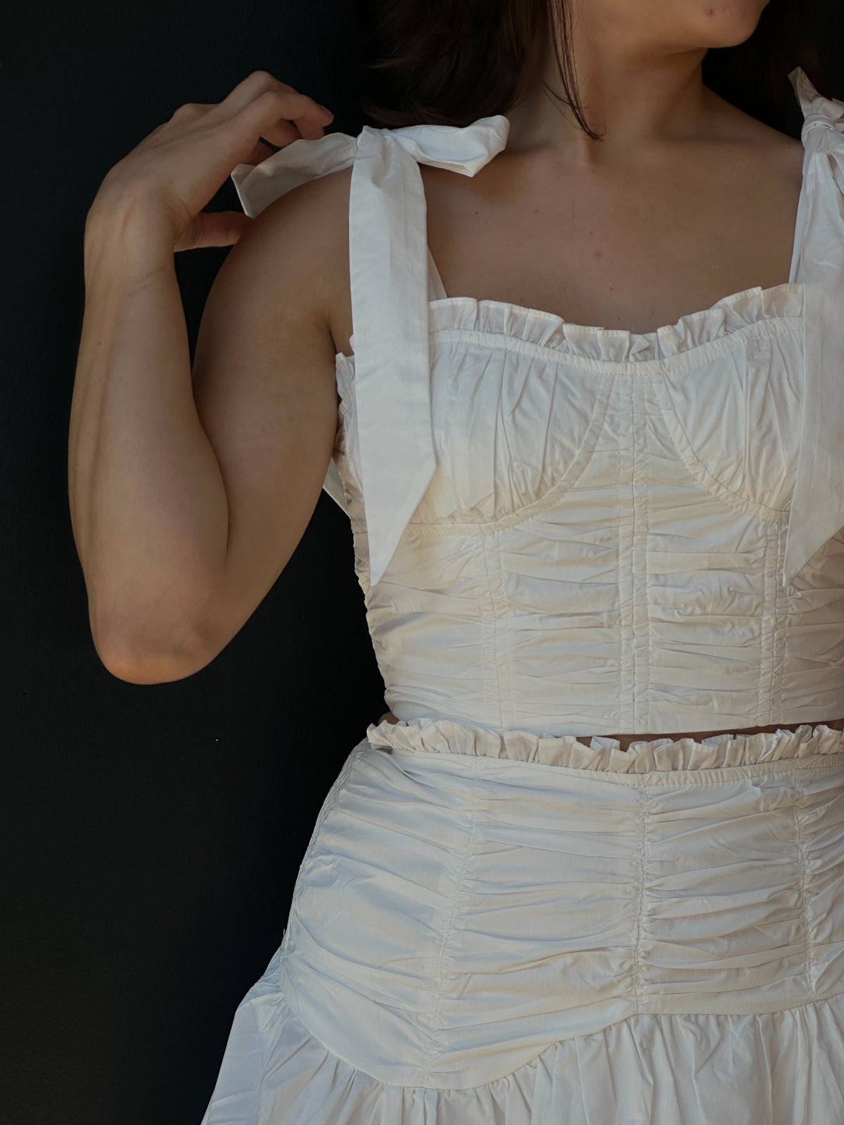 AUDREY RUCHED SKIRT