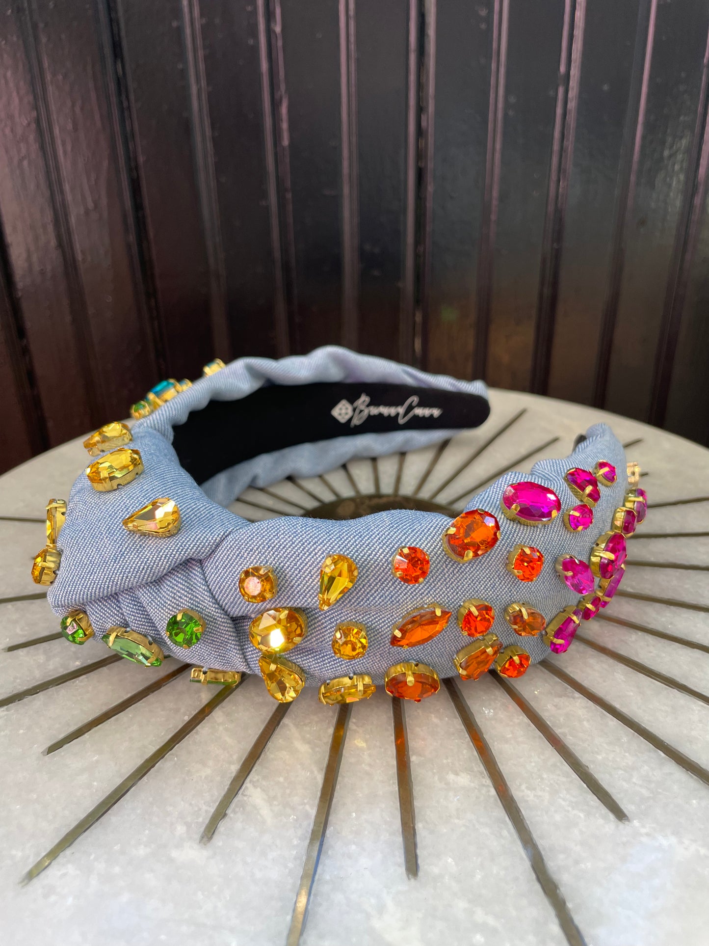 BRIANNA CANNON RAINBOW CRYSTALS HEADBAND