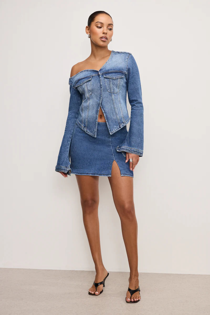 DENIM MINI SKIRT