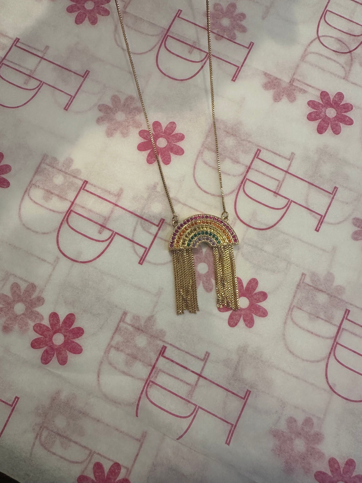 RAINBOW 18K GOLD-FILLED NECKLACE
