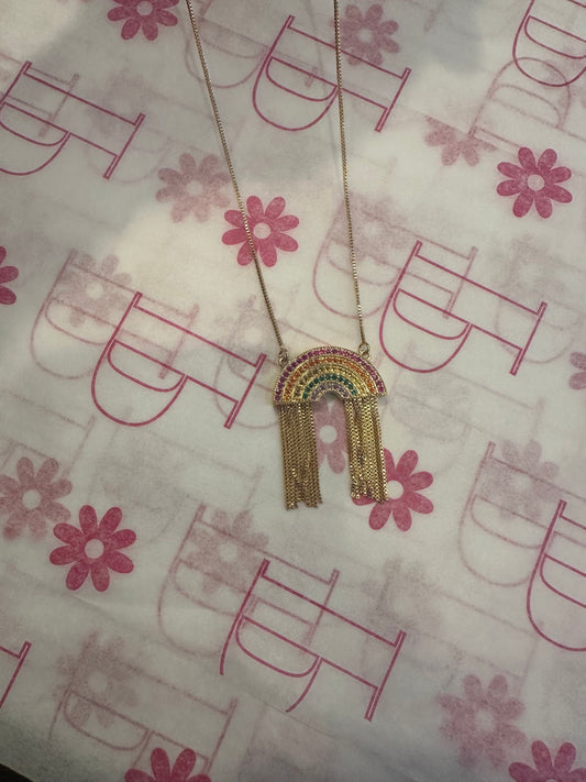 RAINBOW 18K GOLD-FILLED NECKLACE