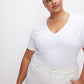 COTTON CLASSIC V-NECK TEE