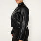 FAUX LEATHER MOTO JACKET