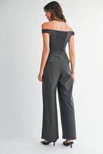 KITTY PIN STRIPED OFF SHOULDER SET