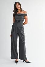 KITTY PIN STRIPED OFF SHOULDER SET