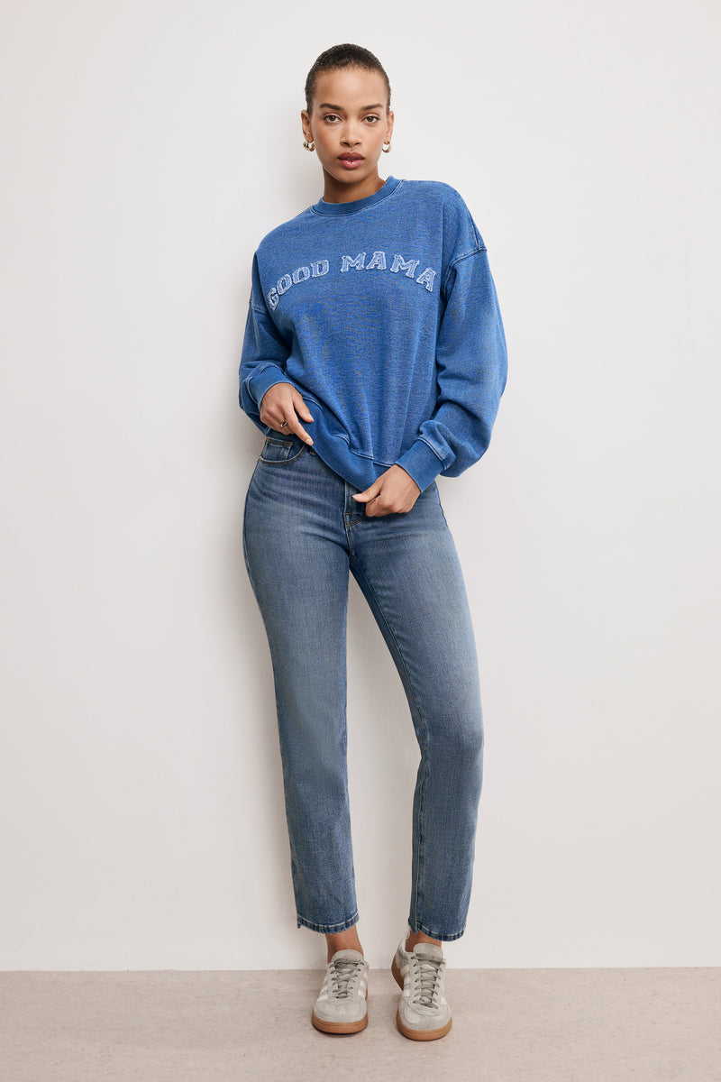 "GOOD MAMA" CREWNECK SWEATSHIRT