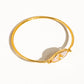 AILEEN GOLD VINTAGE STAR SHELL BANGLE