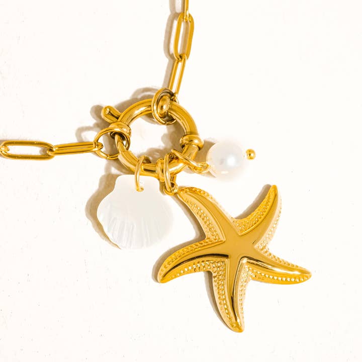 SUMMER 18K GOLD NECKLACE