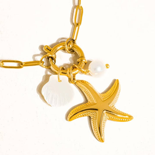 SUMMER 18K GOLD NECKLACE