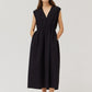 OBSIDIAN SEERSUCKER DRESS