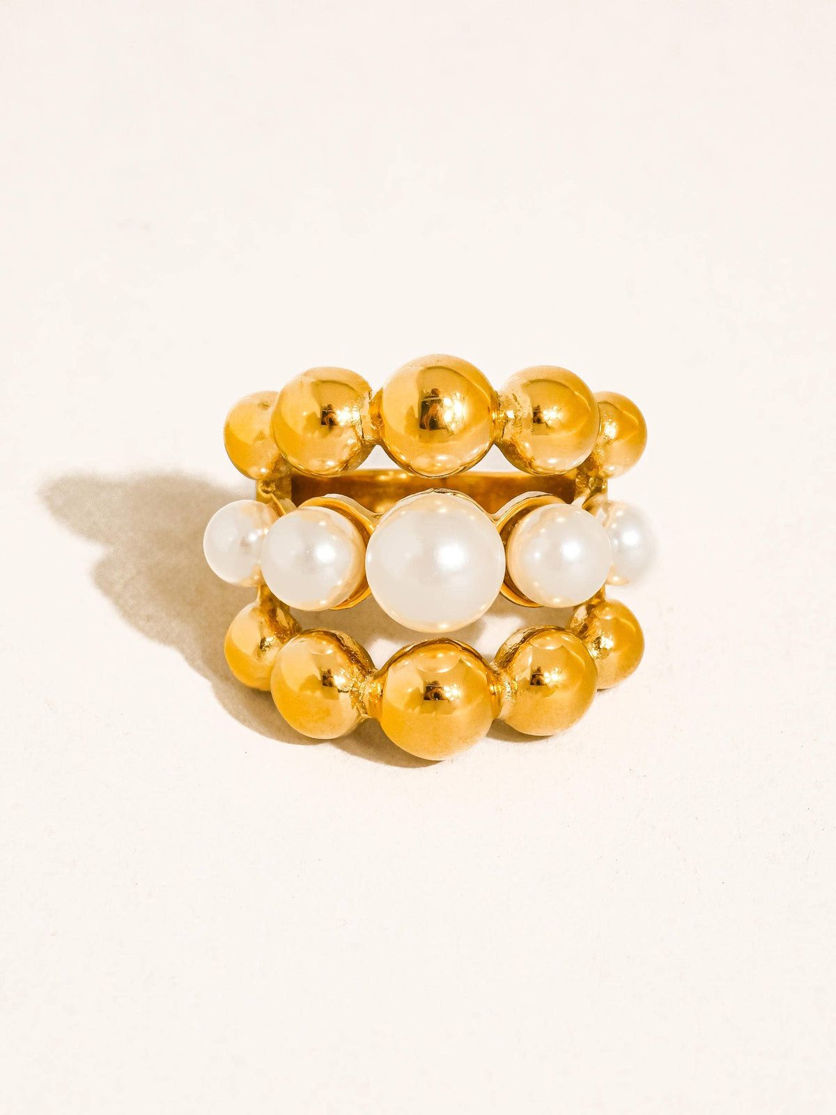18K GOLD STATEMENT RINGS