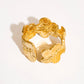 JOELLE 18K GOLD FLOWER RING