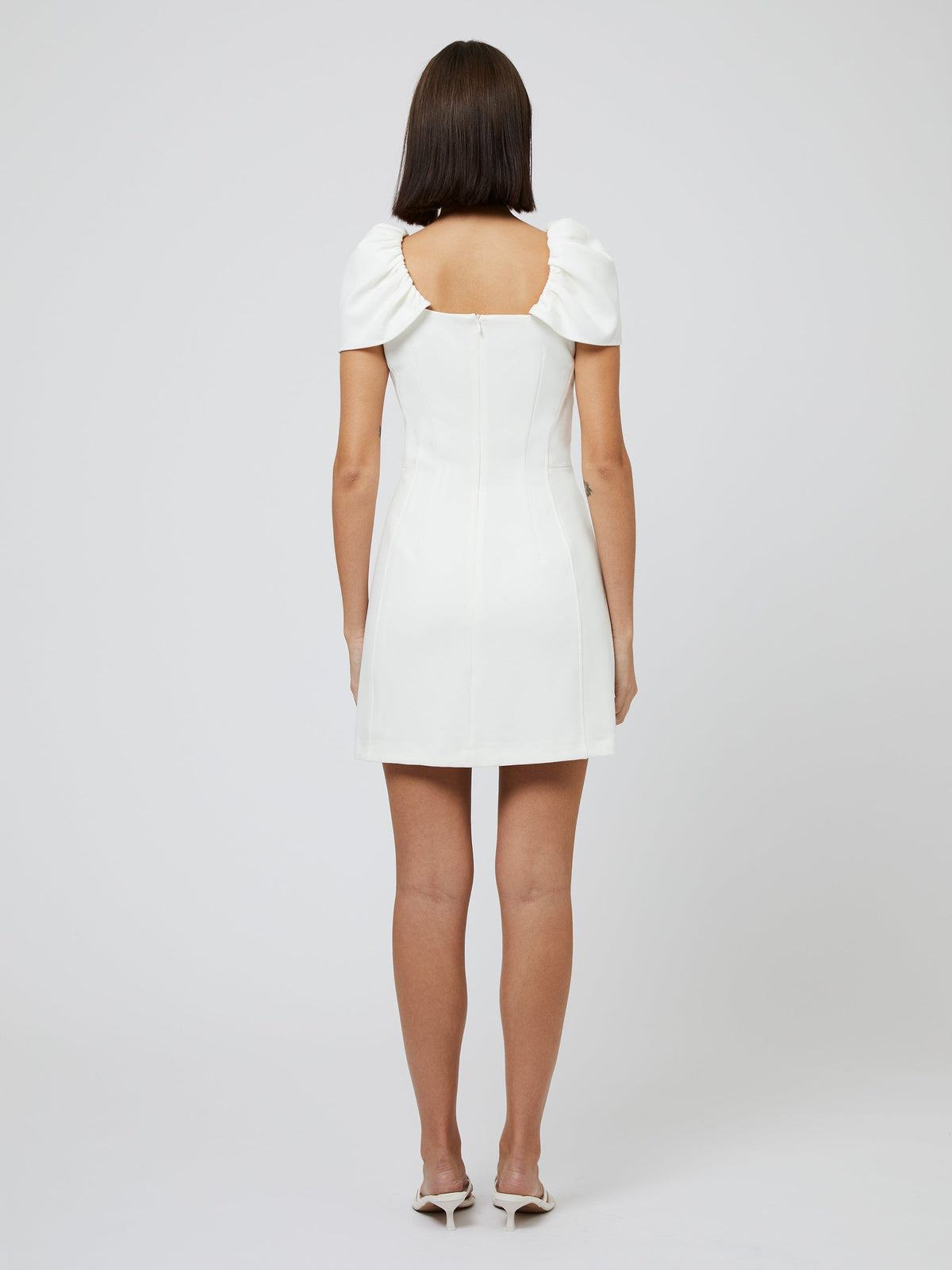 WHISPER GATHERED SLEEVE DRESS