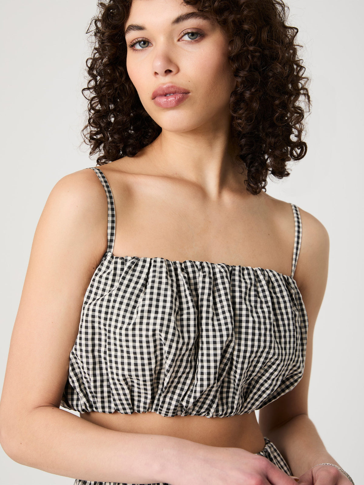 GINGHAM CROP TOP