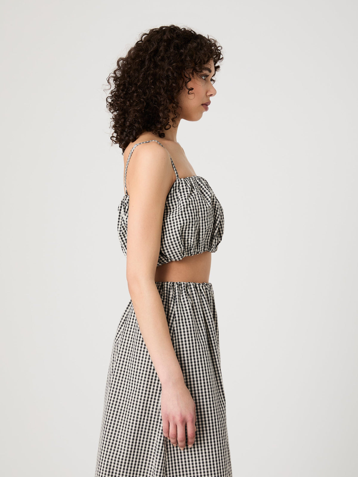 GINGHAM CROP TOP