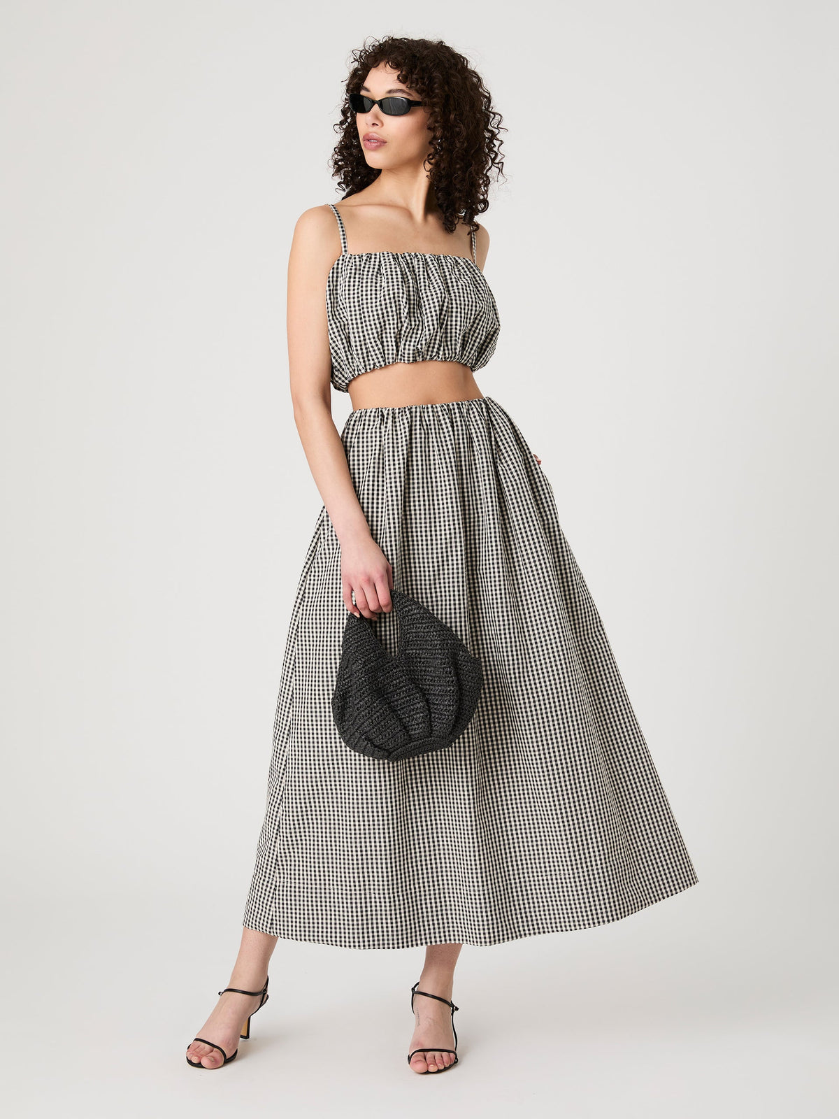 GINGHAM CROP TOP