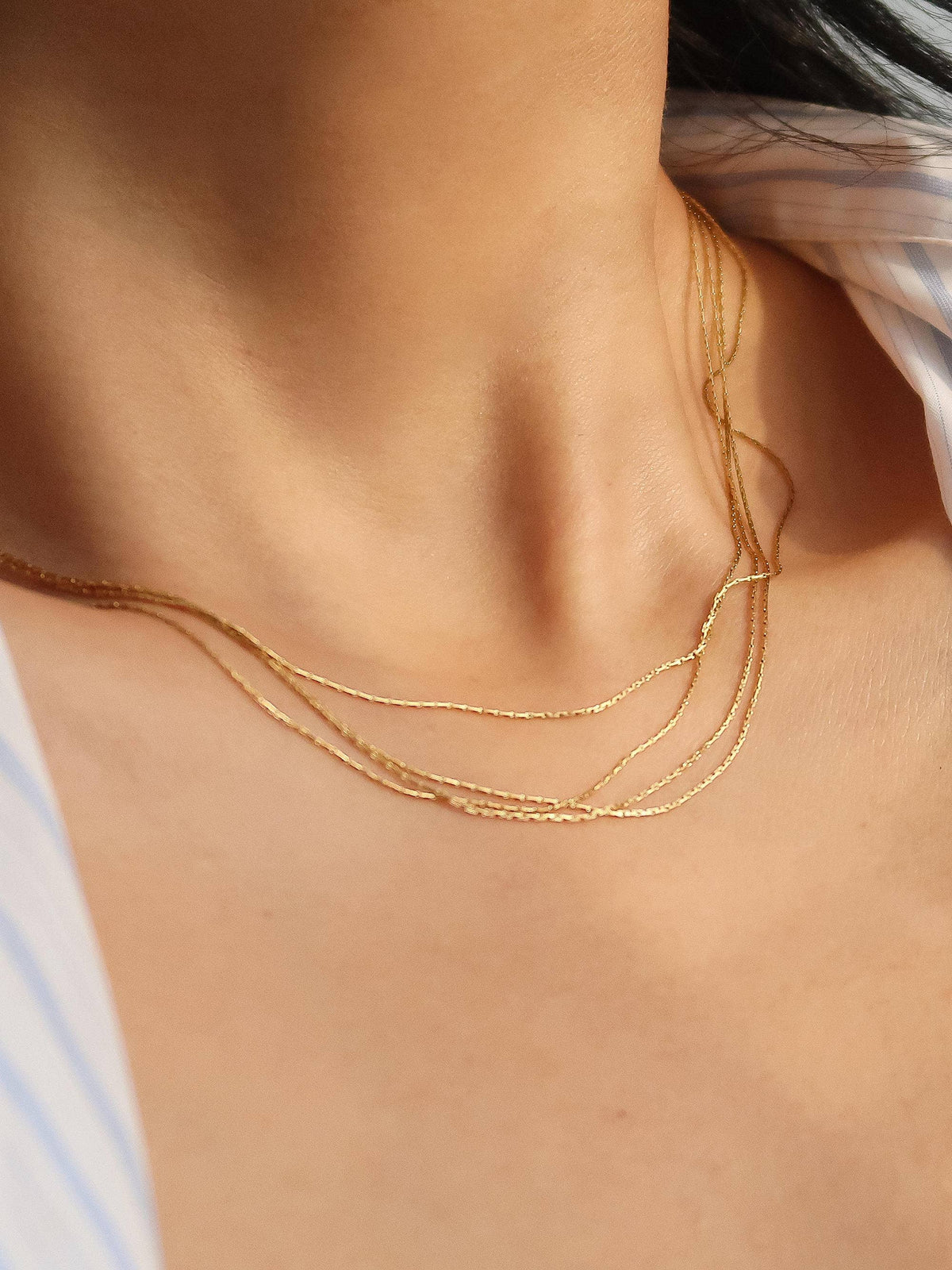 PALISADES 18K GOLD LAYERED NECKLACE