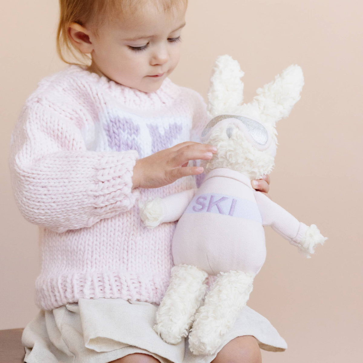 KIDS SKI SWEATER BABY PINK