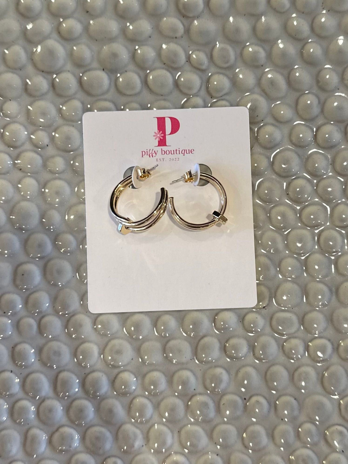 JUSTE GOLD DIPPED EARRINGS