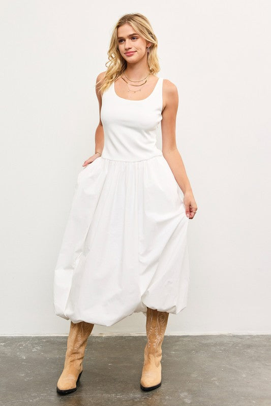 EDEN SLEEVELESS MIDI DRESS