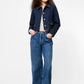 CONTRAST TRIM TWO POCKET JACKET