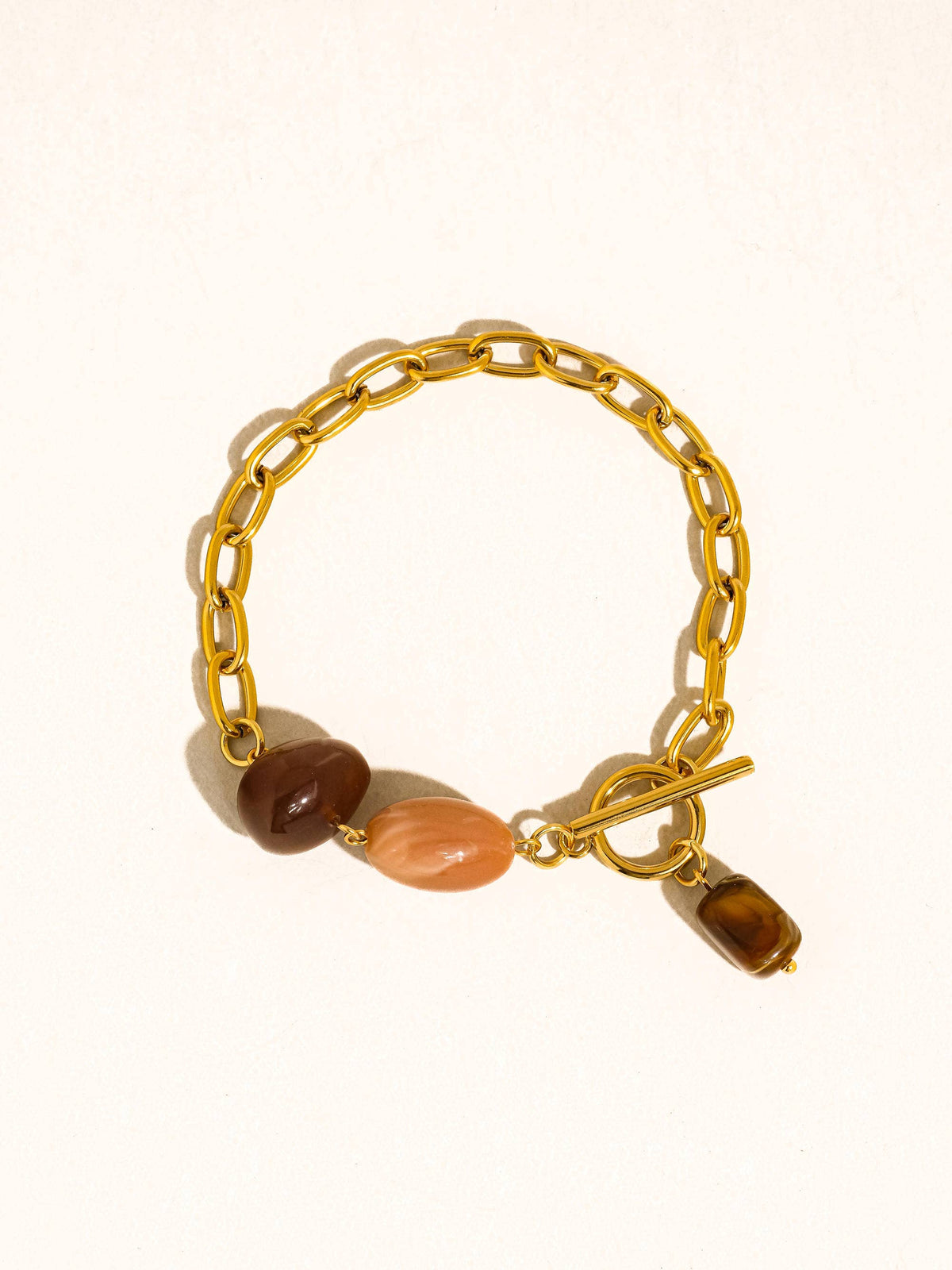 KENLIE AGATE CHARM BRACELET