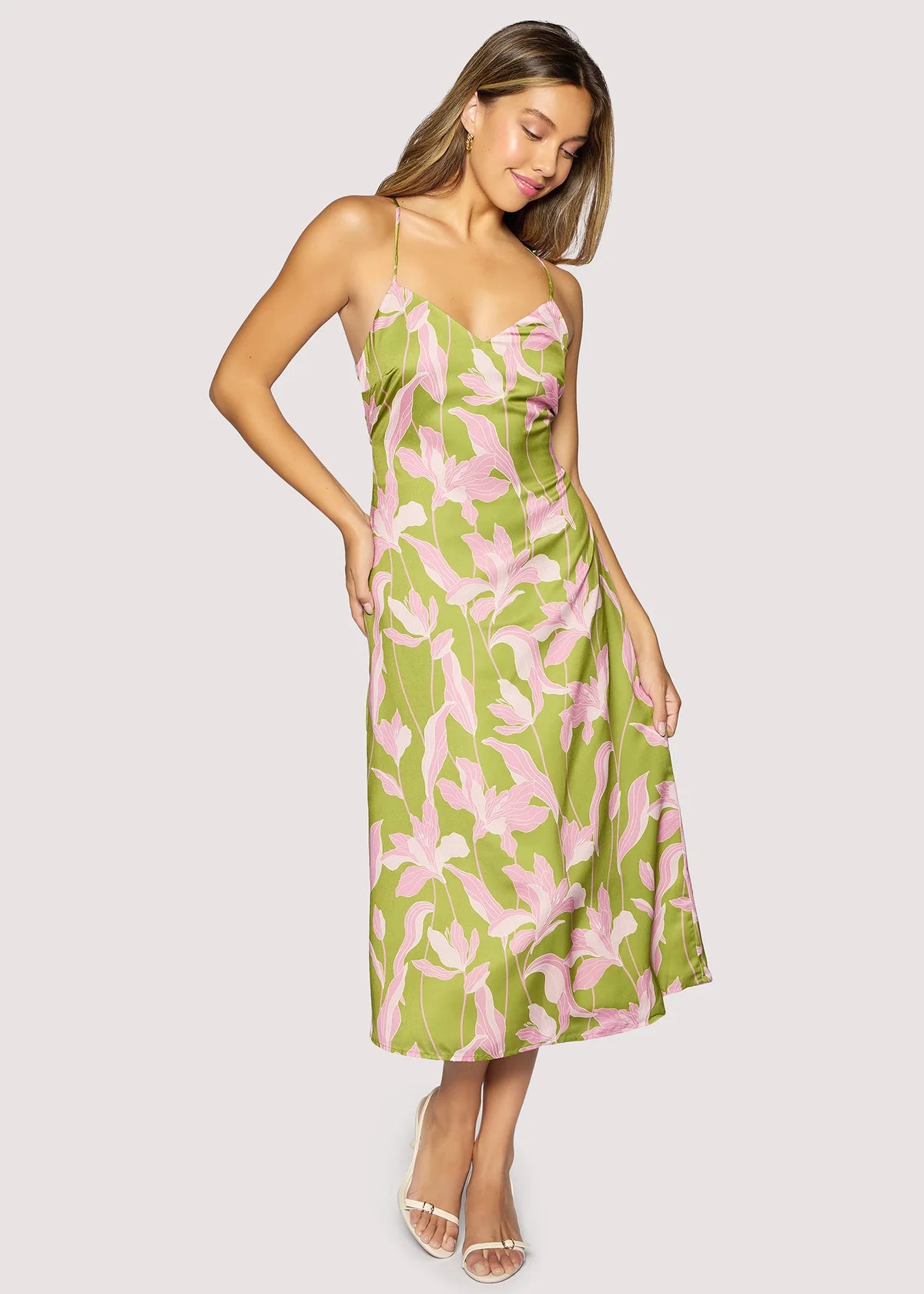 FLORA ALCAZAR MIDI DRESS