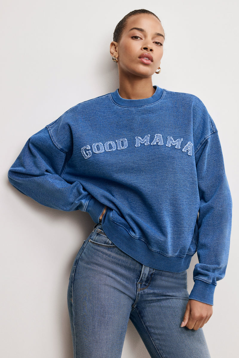 "GOOD MAMA" CREWNECK SWEATSHIRT