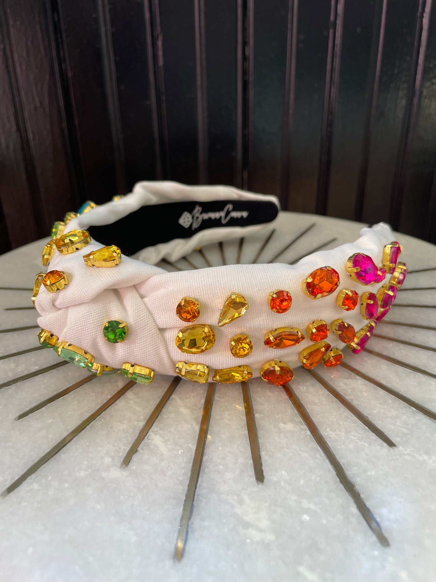 BRIANNA CANNON RAINBOW CRYSTALS HEADBAND