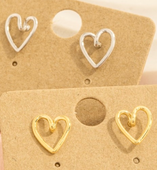 AUDREY HEART EARRINGS