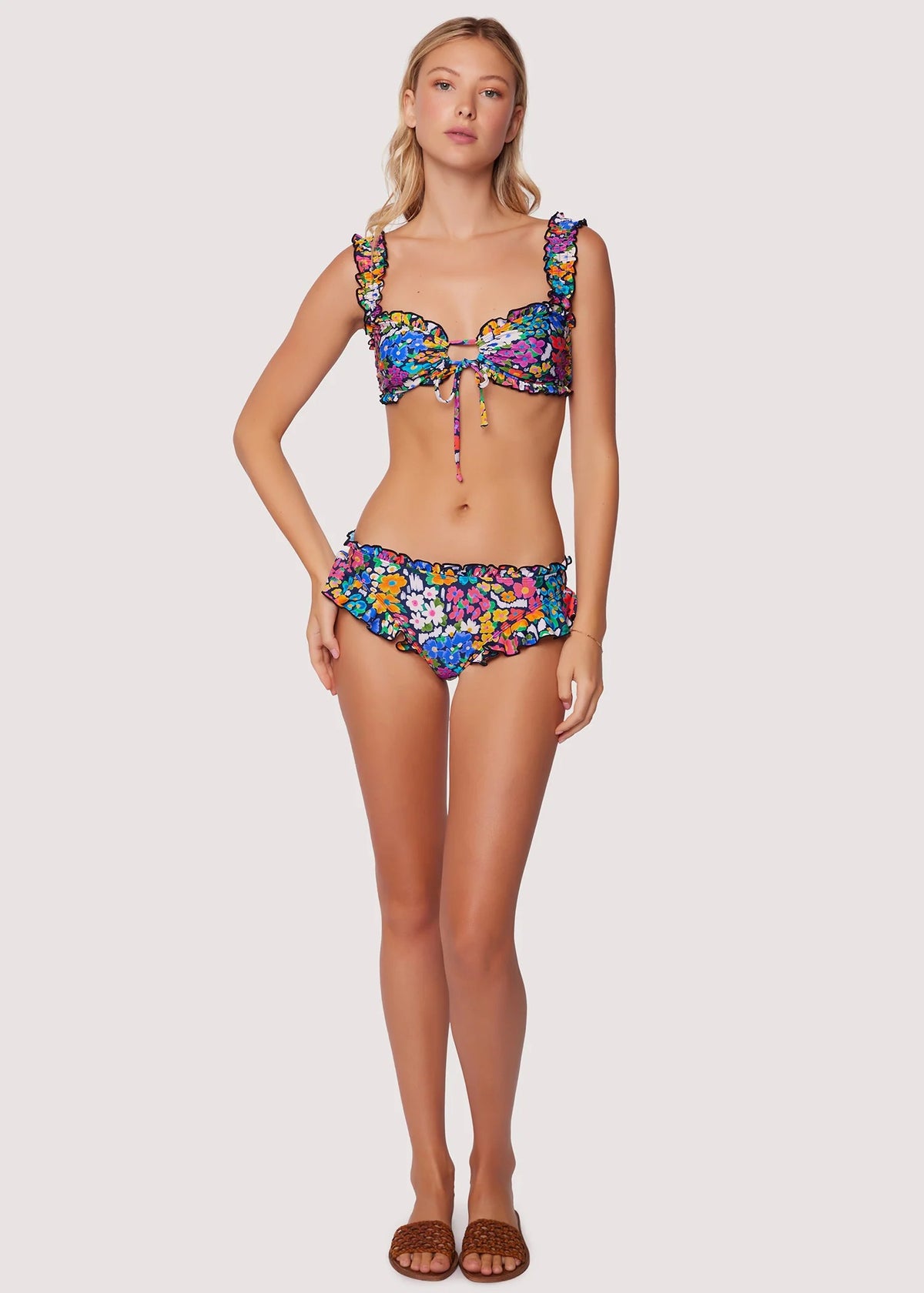 RENOIR'S TERRACE RUFFLE BIKINI BOTTOM