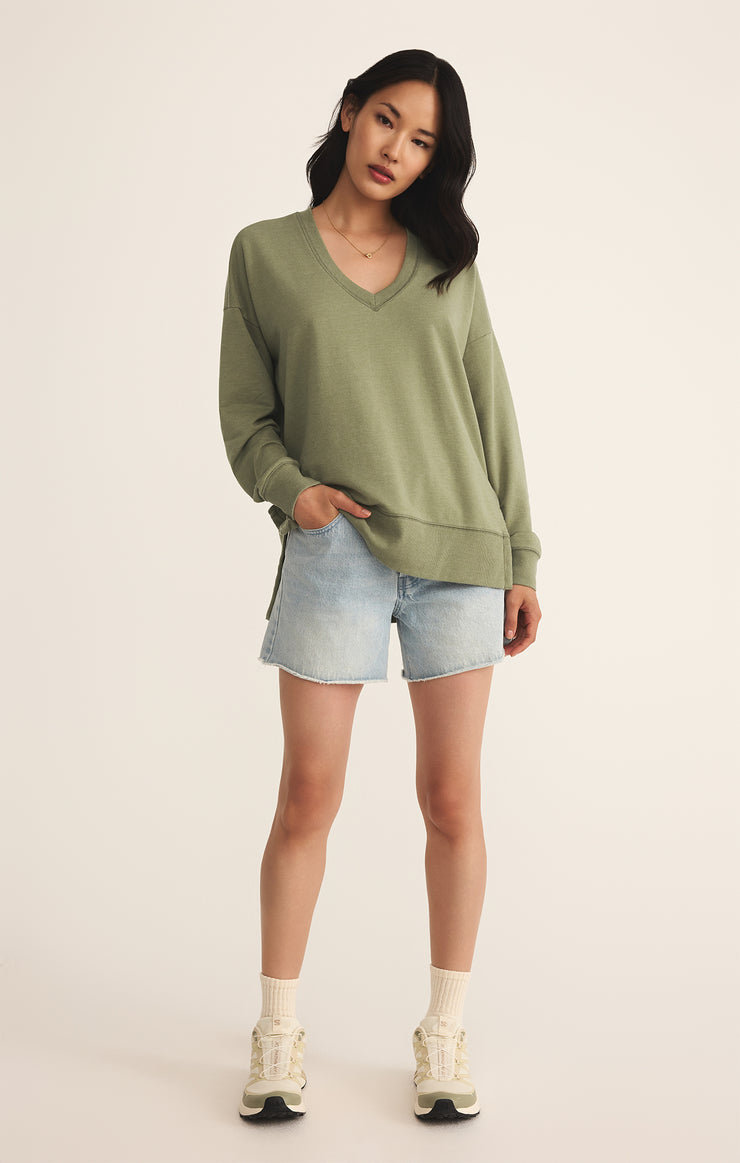 SERENA TERRY V-NECK