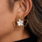 ROSELINE GOLD PETAL EARRINGS