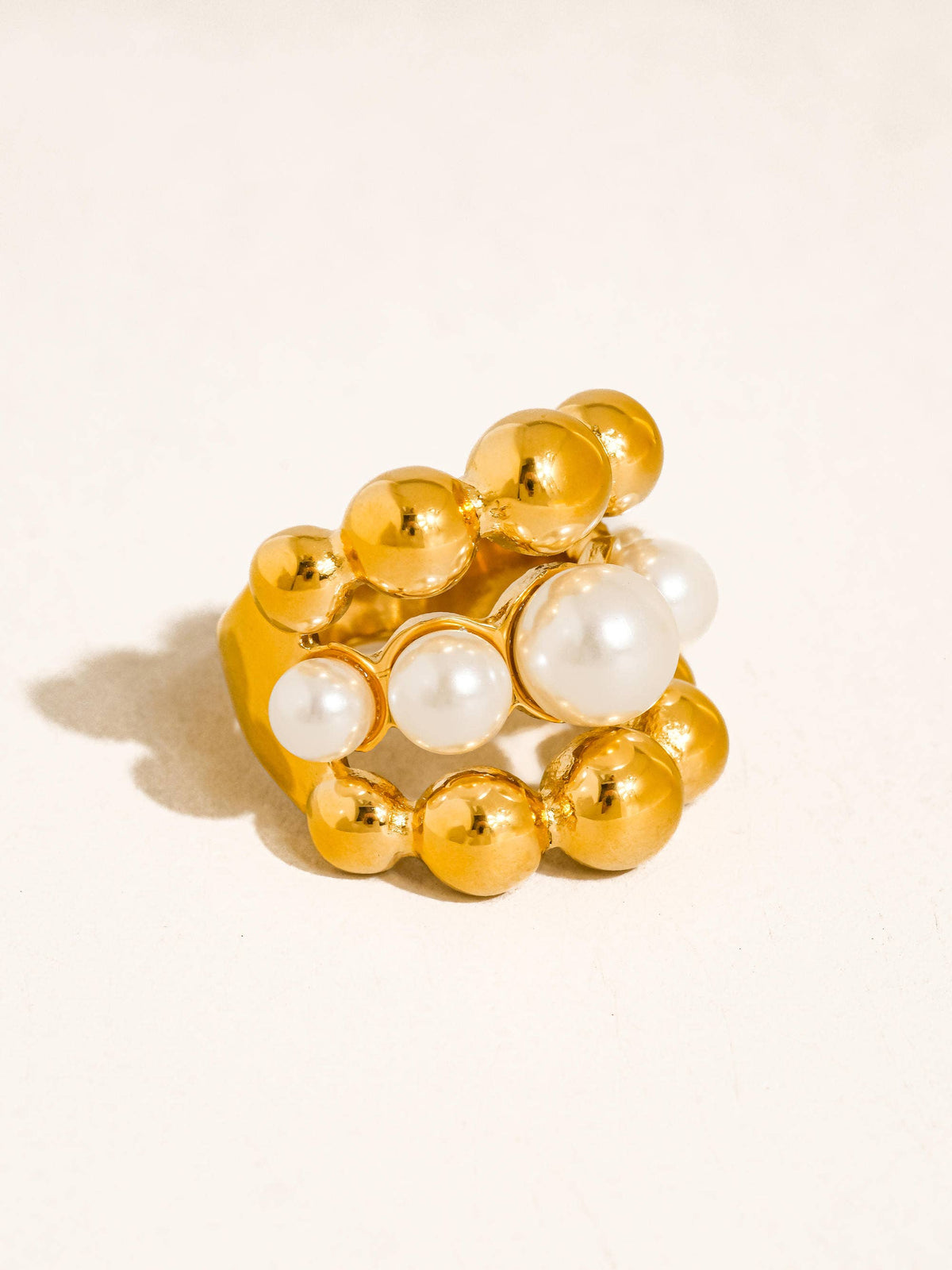 18K GOLD STATEMENT RINGS