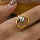 SHELBY 18K GOLD TWO TONE RING