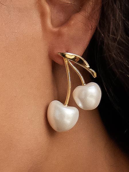 CHÉRIE 18K GOLD PEARL EARRINGS