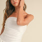 TUBE BUBBLE HEM MINI DRESS