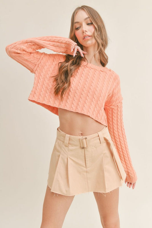 LOW RISE MINI SKORT WITH BELT